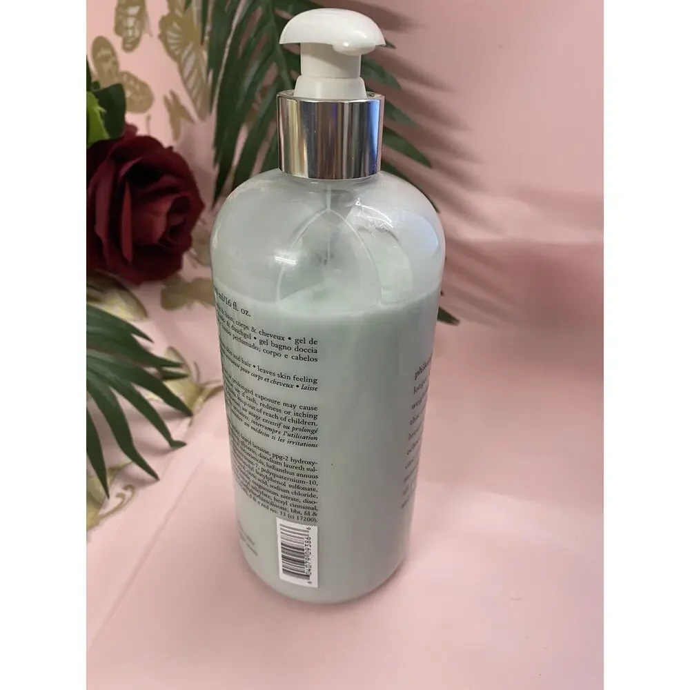 NEW Philosophy Living Grace 3-in-1 Shampoo Bath & Shower Gel 16oz W/Pump NO BOX